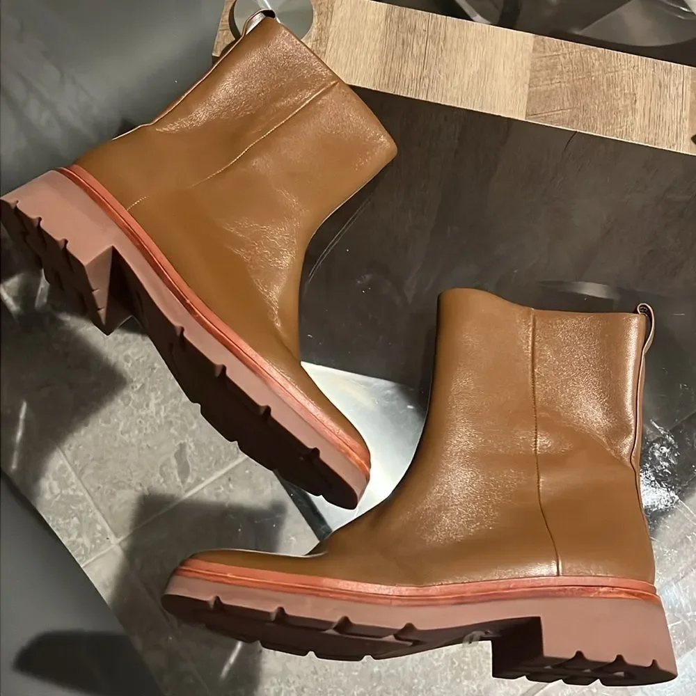 VINCE Remi Booties in Dark Taupe, Water Repellent, New, Size 8.5 - Picture 11 of 14